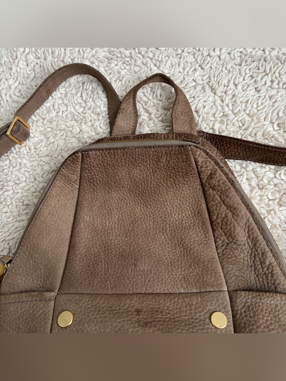 Hammitt Hunter Pebbled Leather Backpack with Gold Hardware - Picture 5 of 16